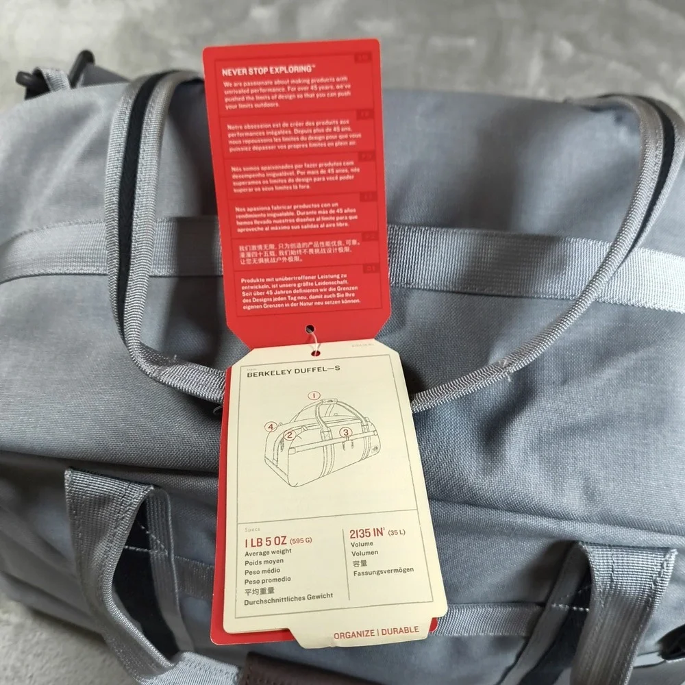 The North Face Berkley Duffel Bag S Packable Travel Suitcase Backpack New